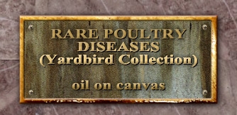 Chickens On Canvas Plaque 06